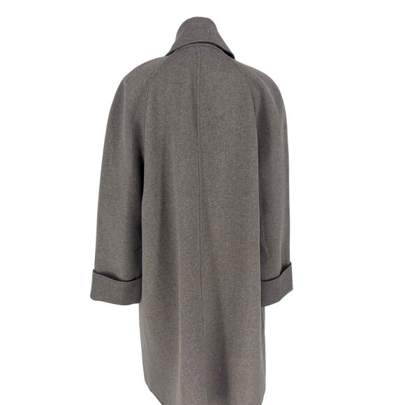 Kinross Wool & Cashmere Blend Notch Collar Button Front Coat - Picture 14 of 16